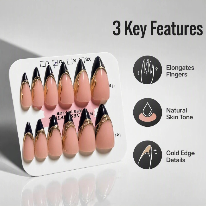 fake nail 3D Embossed Floral Press On Nails, Orange Pink Green Gradient Spring Manicure Reusable Acrylics