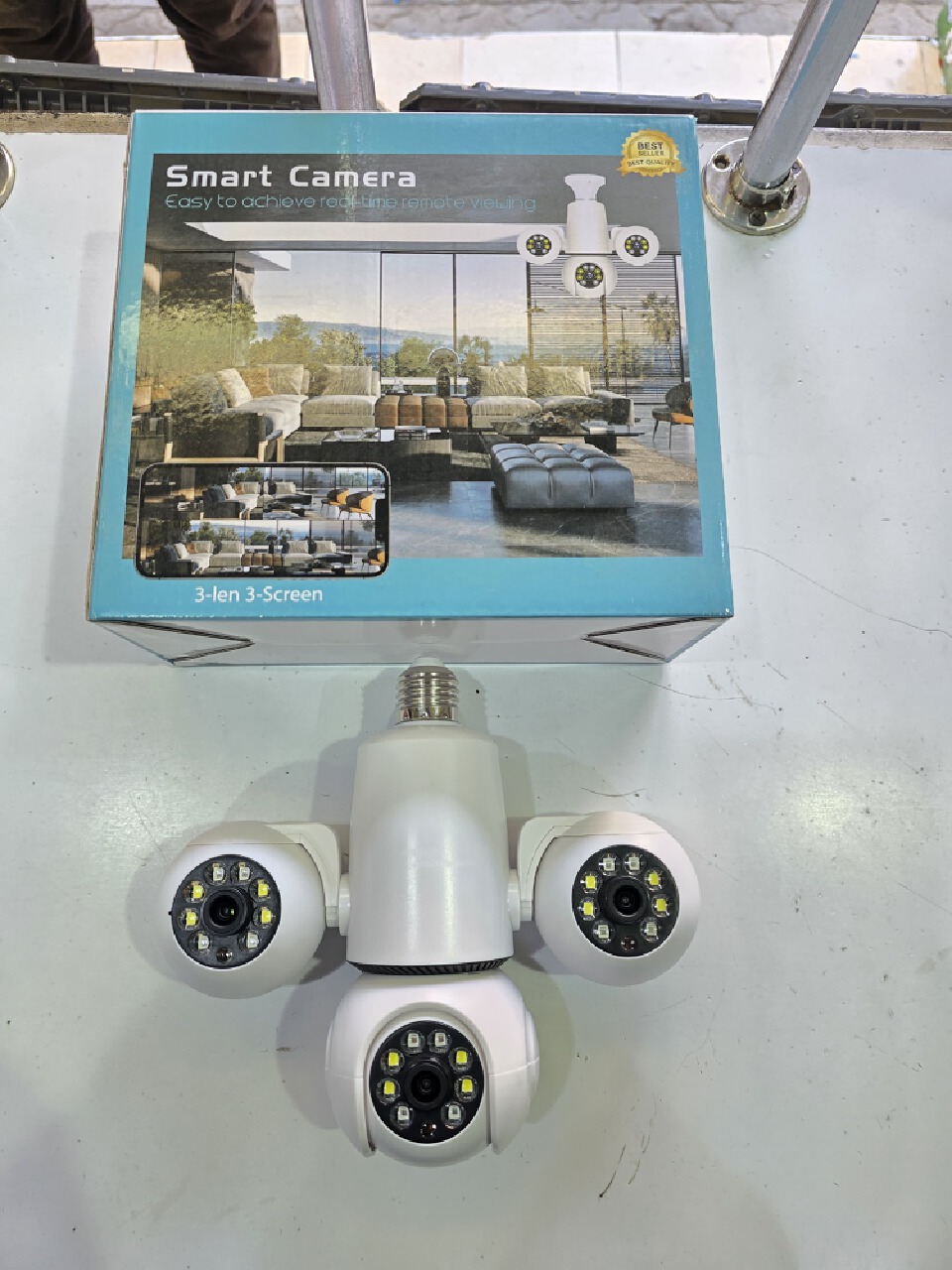 E37 3-Lens WiFi Camera Bulb

Upgrade your home security with the E37 3-Lens WiFi Camera Bulb. Designed to combine lighting and surveillance in one convenient device, it provides a discreet way to moni