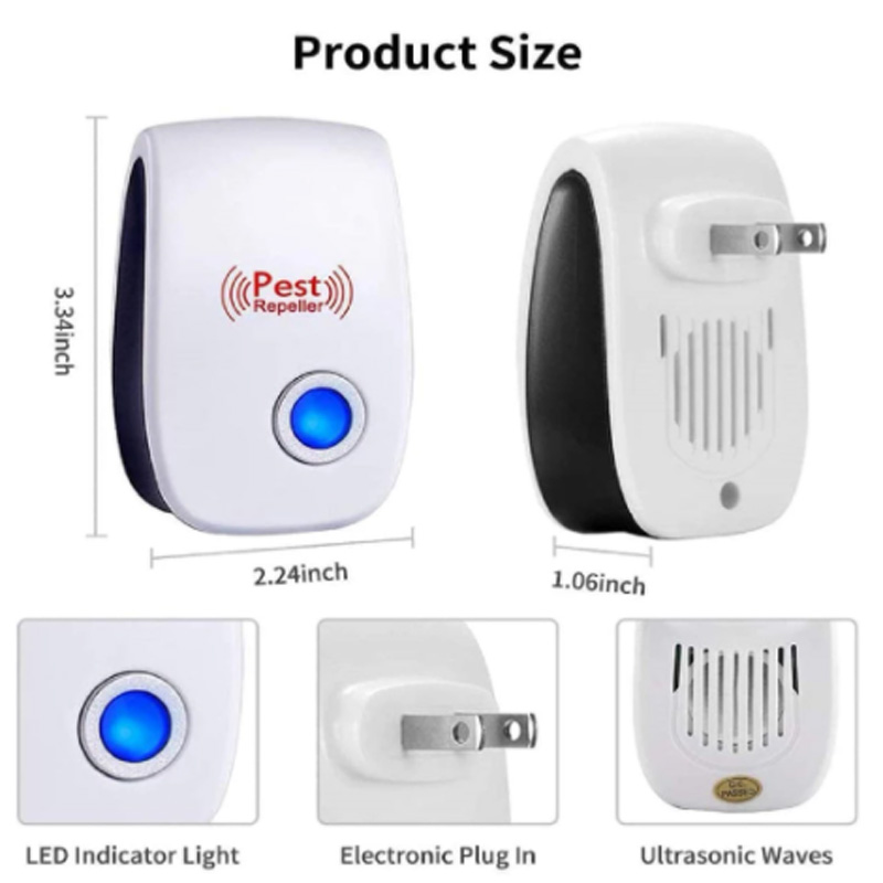 Ultrasonic Pest Repeller Reject Electronic Repellent Killer Household Anti Mosquito Insect Repelent Rejector UK Plug