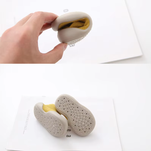 Unisex Baby Shoes First Shoes Baby Walkers Toddler First Walker Baby Girl Kids Soft Rubber Sole Baby Shoe Knit Booties Anti-slip