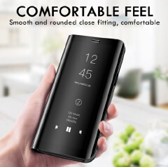 Mirror Flip Case For Samsung Galaxy A10 A30 A40 A50 A70 A80 M20 M30 J4 Plus J6 2018 S7 edge S8 S9 Plus S10 Note 10 Pro 8 9 Cover