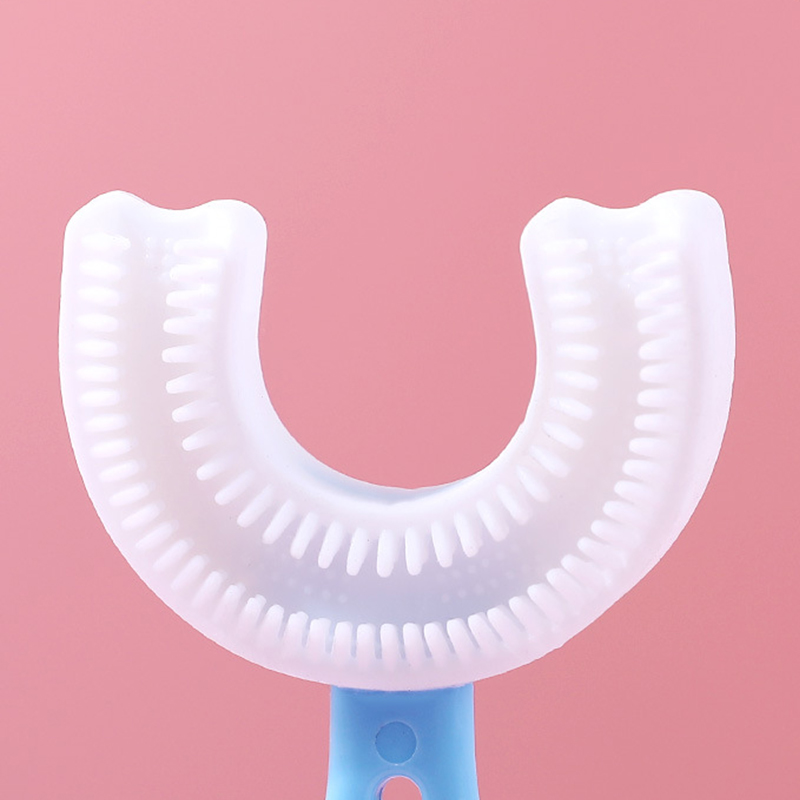 Baby Toothbrush Children 360 Degree U-shaped Child Toothbrush Teethers Baby Brush Silicone Kids Teeth Oral Care Cleaning