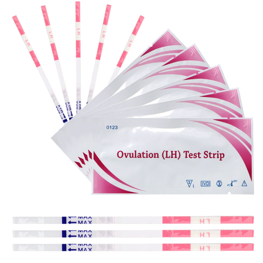 100/50/20/10Pcs Women LH Ovulation Test Strips Over 99% Accuracy Quick Response Fertility Ovulation Tests Strips Home Urine Measuring Kits