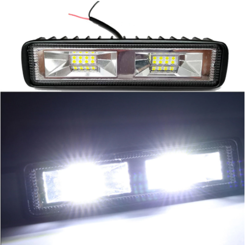 LED Headlights 12-24V For Auto Motorcycle Truck Boat Tractor Trailer Offroad Working Light 48W LED Work Light Spotlight
