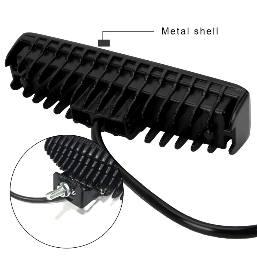 LED Headlights 12-24V For Auto Motorcycle Truck Boat Tractor Trailer Offroad Working Light 48W LED Work Light Spotlight