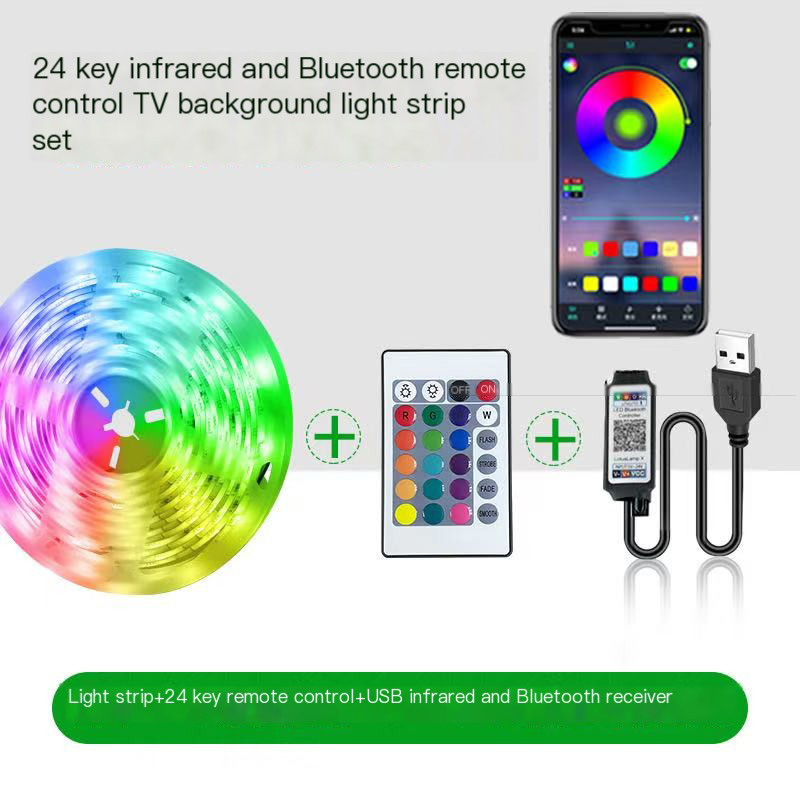 LED Strip Light Color USB RGB Tpae Bluetooth LED Strip Bedroom Decoration 5050 5m 10m TV LED Backlight For Christmas