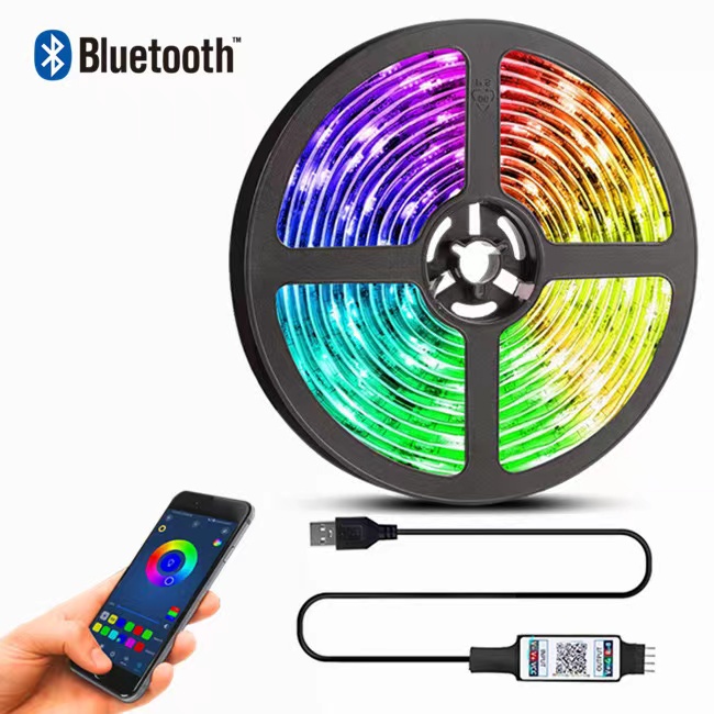 LED Strip Light Color USB RGB Tpae Bluetooth LED Strip Bedroom Decoration 5050 5m 10m TV LED Backlight For Christmas