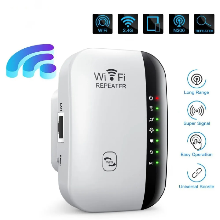 300Mbps Wireless WIFI Repeater 2.4G Router Wifi Range Extender Wi-Fi Signal Amplifier 802.11N Network Card Adapter for PC