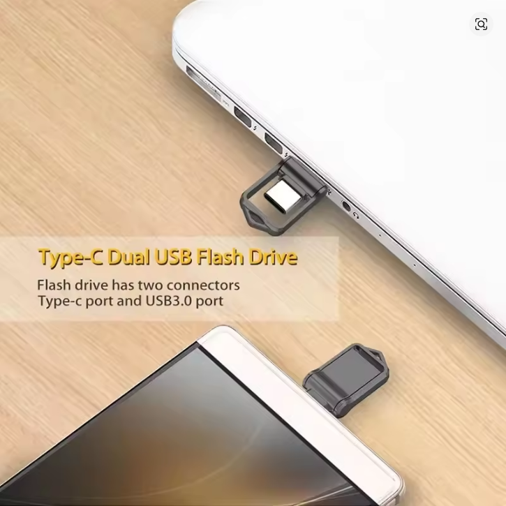 2TB USB 3.2 Flash Drive High Speed Metal U Disk Type-c Interface Dual-use Flash Memory Stick For Phone Windows Computer
