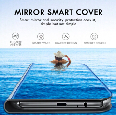 Mirror Flip Case For Samsung Galaxy A10 A30 A40 A50 A70 A80 M20 M30 J4 Plus J6 2018 S7 edge S8 S9 Plus S10 Note 10 Pro 8 9 Cover