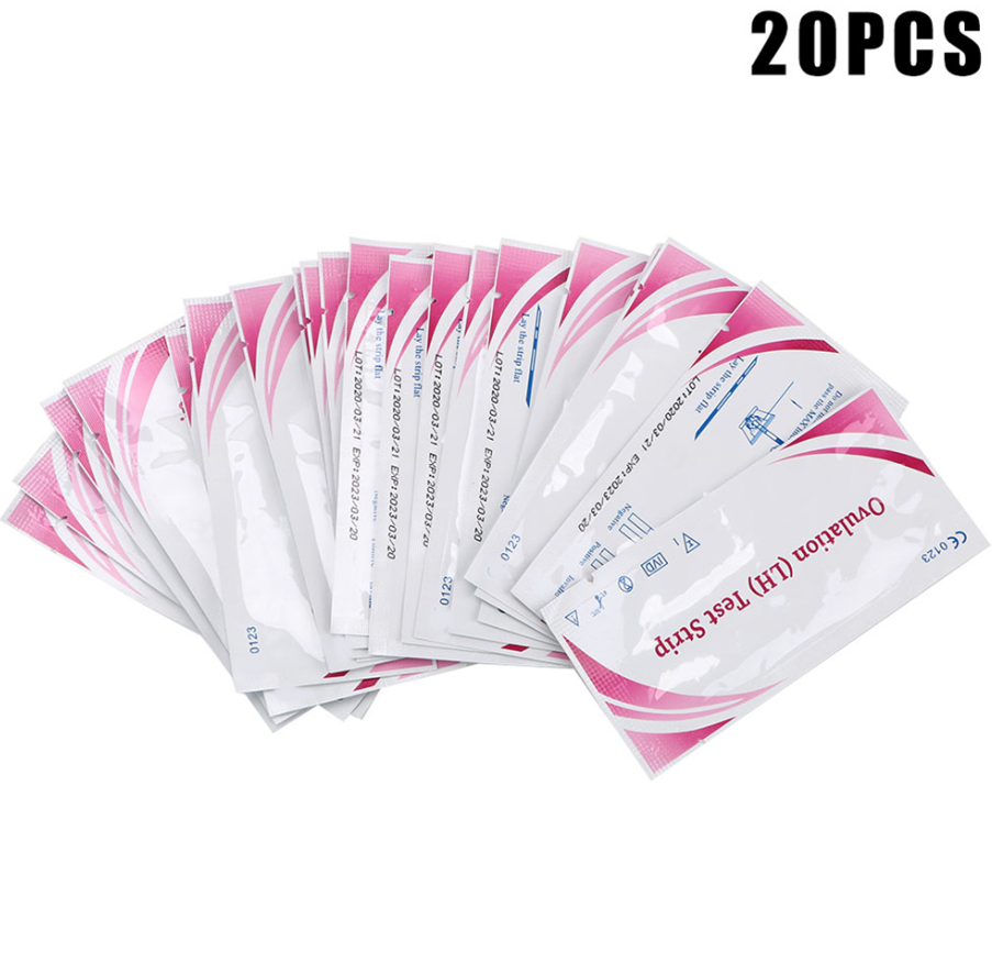 100/50/20/10Pcs Women LH Ovulation Test Strips Over 99% Accuracy Quick Response Fertility Ovulation Tests Strips Home Urine Measuring Kits