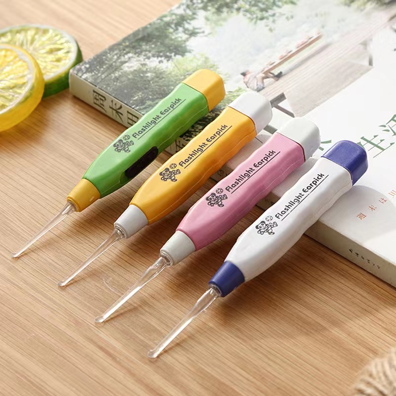 FlashLight LED Earpick Dig Earwax Cleaner Earwax Remover Luminous Earpick Ear Cleaning Tools For Baby Adults Safety Ear Care
