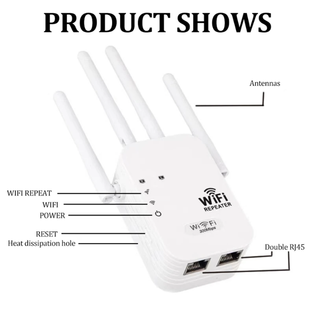 Xiaomi 1200Mbps Wifi Amplifier Dual band 2.4G 5G Repeater Network Expander Range Extender Signal Booster Wireless Wi-Fi Router