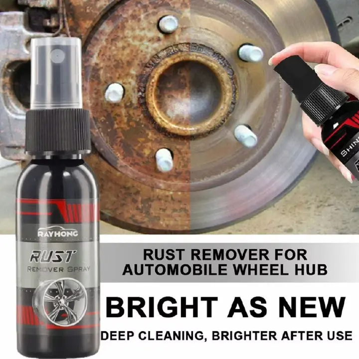 30ml Car Rust Remover Spray Metal Surface Chrome Paint Car Maintenance Iron Powder Cleaning Super Rust Remover Multi-Purpose