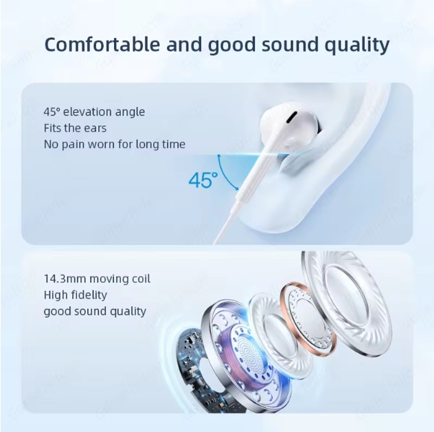 Luxury Type C Wired Headphone For Xiaomi Mi 13 12 11 Pro Ultra 3.5MM Earphone For Redmi Note 12 Huawei Samsung Earbuds Headset