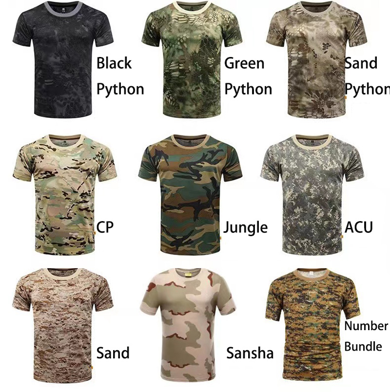 3D Camouflage T-Shirt Men Clothes Outdoor Fashion Casual O Neck Short Sleeve Summer Street Oversized Men Outdoor Sport T Shirts