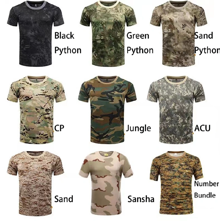 3D Camouflage T-Shirt Men Clothes Outdoor Fashion Casual O Neck Short Sleeve Summer Street Oversized Men Outdoor Sport T Shirts