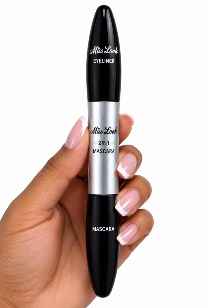 2-in-1 Mascara – Lengthening & Volumizing Eyelash Mascara for Fuller, Longer-Looking Lashes