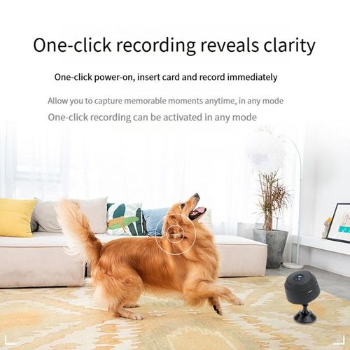 Small Mini Digital Hidden CCTV Camera Wireless Small Camera For Security Hidden WiFi/Remote Camera - Black