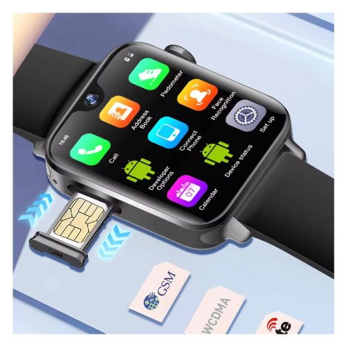 SmartBerry C92 Max Smart Watch with SIM Card Slot - Black