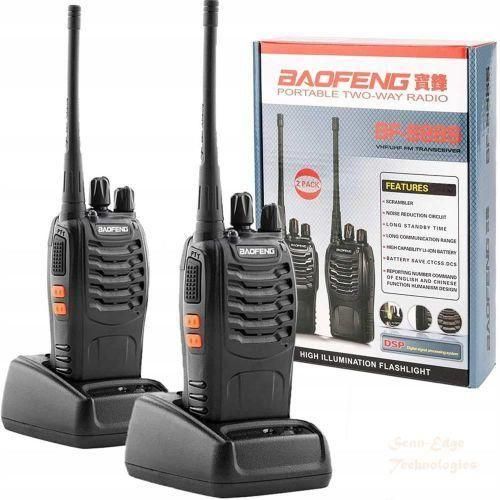 Baofeng BF-888s 3-5KM Long Range Walkie Talkie Radio Calls -2 Pieces (1 Pair)
