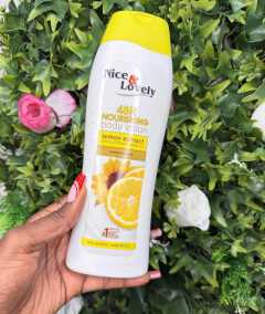 Nice & Lovely Lemon Extract 48H Nourishing Body Lotion – Moisturizing & Refreshing Skin Care