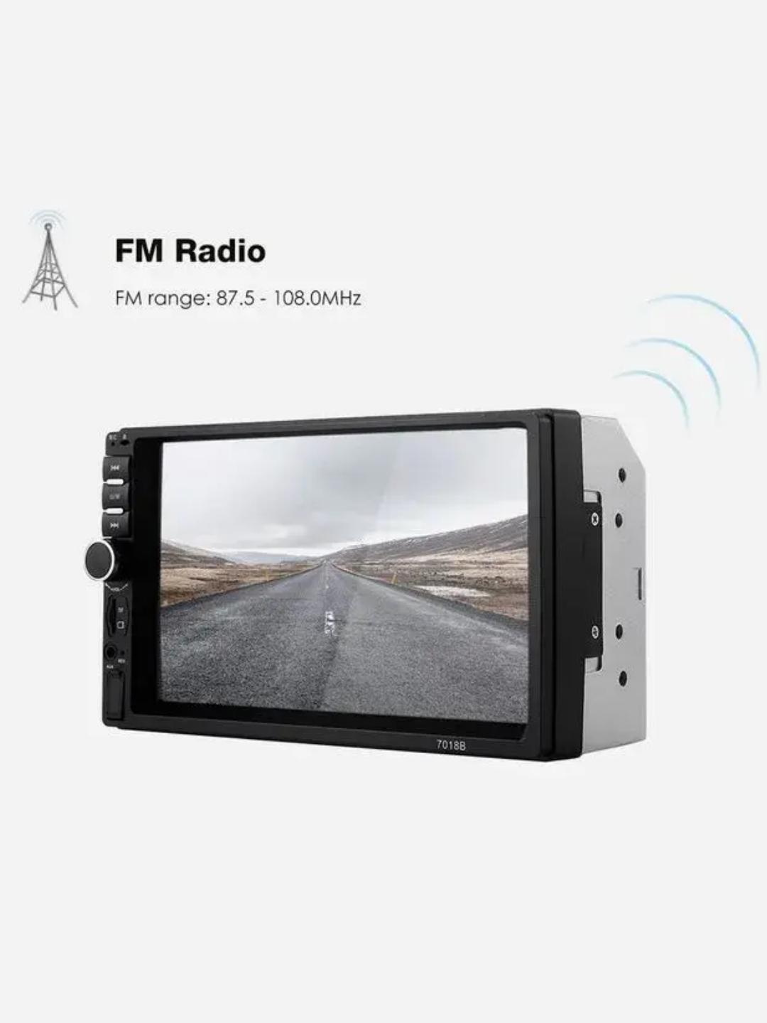 7018B Bluetooth Car MP5 Player 7 inch TFT Touchscreen FM Radio Remote Control 8-LED Rear Camera