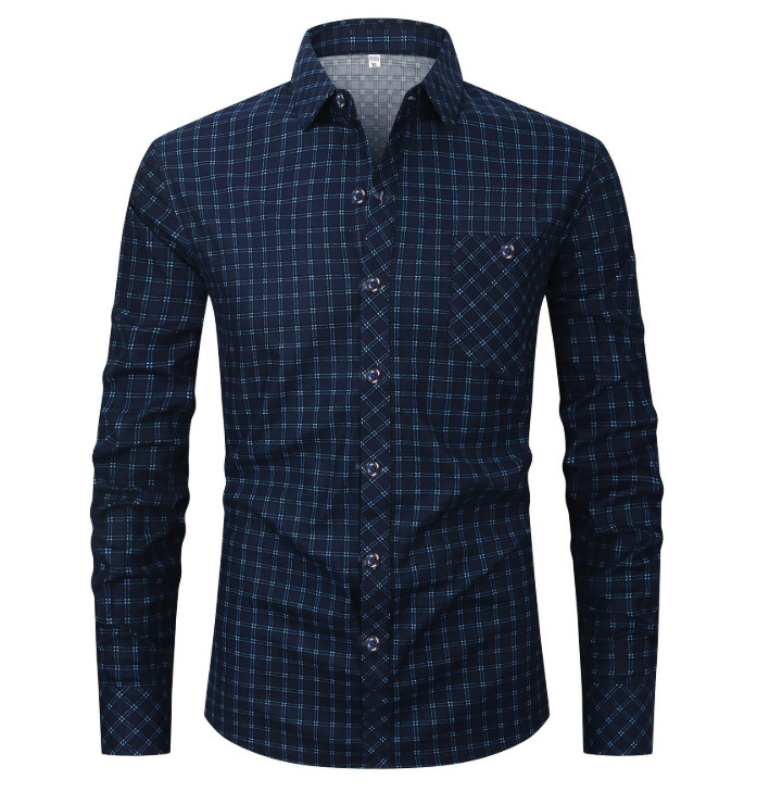 Men geometric print lapel long‑sleeve shirt, casual top for spring autumn ，Spring and Autumn men's casual lapel long sleeved shirt 3D printed men's trendy shirt men's clothing