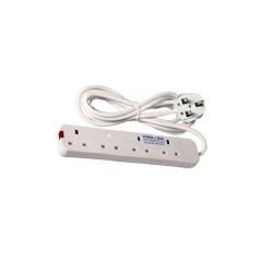 Power King HOME BEST 4 WAY POWER EXTENSION WITH LONG CABLE+FREE 40MM MINDY PADLOCK