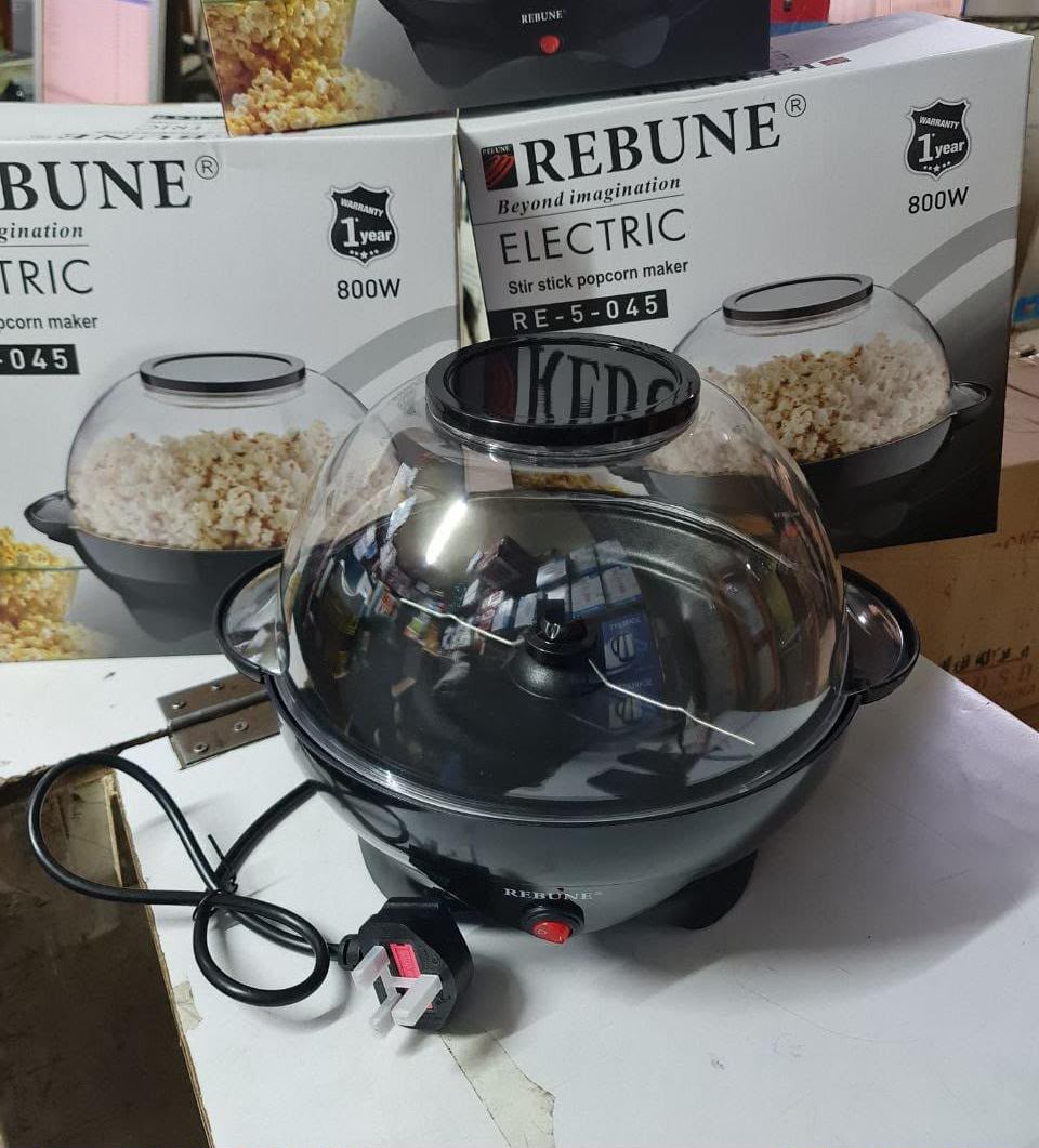 🔥 CLEARANCE SALE [PROMOTION] 🍿 Rebune Electric Popcorn Maker – 800W, Easy & Fun Popcorn at Home ✨ Enjoy fresh, delicious popcorn whenever you want with the Rebune Electric Popcorn Maker. Designed w