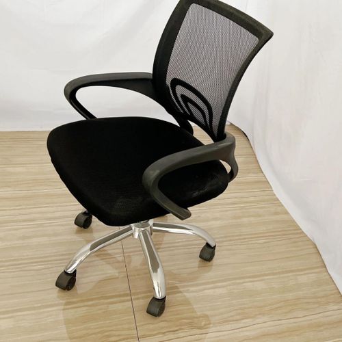 ⭐ 💼 Professional 1.2M Office Desk & Ergonomic Mesh Chair Set – Spacious Wooden Study Table with 3 Storage Drawers and Black Swivel Chair