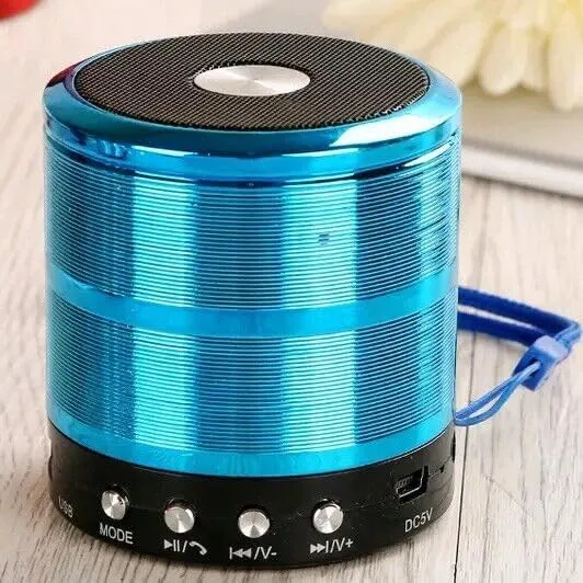 Bluetooth Speakers Metallic Mini Wireless Hands-Free Talk Subwoofer Speaker Bluetooth Portable Usb Mp3 P2 Sd Radio Fm
