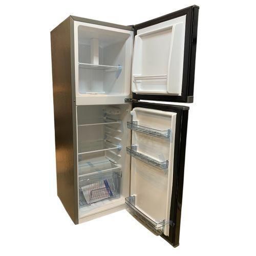 Ecomax BD-138 138L Double Door Fridge, Ecomax 138 Litres Refrigerator, Ecomax Black Fridge, 138L Double Door Refrigerator, Compact Fridge, Ecomax Refrigerator, Home Office Fridge
