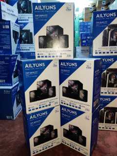 AILYONS ELP2411K 2.1CH Subwoofer Home Theatre Multimedia Bluetooth Speaker System | USB, SD, AUX, FM Radio, MP3, Remote Control, LED Display
