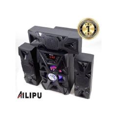 AILIPU KL-6304AD 3.1CH Multimedia Speaker System | Bluetooth Woofer & Subwoofer | USB, SD, FM Radio, AUX | AC/DC Home Theatre Speaker | Black