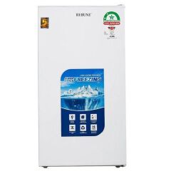 Rebune RE-BC-90W 90L Single Door Refrigerator White | Compact Fridge | Energy Saving & Low Noise | Interior LED Light | Adjustable Temperature Control