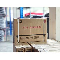 Solarmax 22" Digital TV Free-to-Air Built-in DVB-T2 Decoder | HD LED TV | USB & HDMI Ports | VGA & AV Input | Local Digital Channels | Home & Office TV
