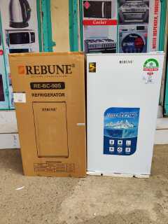Rebune RE-BC-90W 90L Single Door Refrigerator White | Compact Fridge | Energy Saving & Low Noise | Interior LED Light | Adjustable Temperature Control