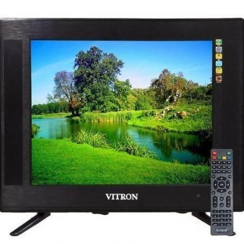 Vitron 19" HD Digital LED TV | 1366x768 Display | Built-in DVB-T2 Decoder | USB & HDMI | Clear Motion | Compact Digital TV for Home, Bedroom & Office