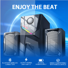AILYONS ELP2412K-1 2.1CH Subwoofer Bluetooth Home Theatre Speaker System | Multimedia Speakers | USB, AUX, FM Radio, Micro SD, MP3, Remote Control