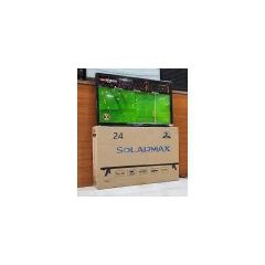 Solarmax 24" Digital TV AC/DC Free-to-Air Built-in DVB-T2 Decoder | HD LED TV | USB & HDMI Ports | VGA & AV | Solar TV for Home, Office & Bedroom