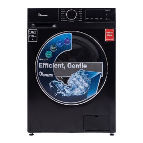 Ramtons RW/219 10KG Front Load Washer & 7KG Dryer | Fully Automatic Washing Machine | 1400RPM | Wash & Dry | 15 Programs | Child Lock | LED Display