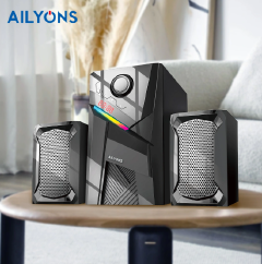 AILYONS ELP2412K-1 2.1CH Subwoofer Bluetooth Home Theatre Speaker System | Multimedia Speakers | USB, AUX, FM Radio, Micro SD, MP3, Remote Control