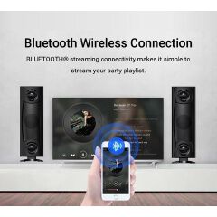 Vitron V641 3.1 Channel Woofer Sound System, Powerful Bass Multimedia Speaker with Subwoofer for TV, Music, Movies, Home Entertainment & Living Room Audio