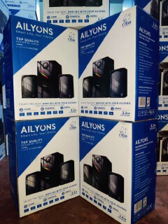 AILYONS ELP2412K-1 2.1CH Subwoofer Bluetooth Home Theatre Speaker System | Multimedia Speakers | USB, AUX, FM Radio, Micro SD, MP3, Remote Control