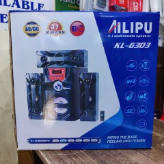 AILIPU KL-6303 3.1CH Subwoofer Multimedia Speaker System | Bluetooth Woofer Home Theatre | USB, SD, FM Radio, AUX | AC/DC | Black