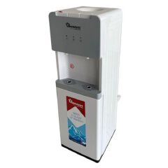 Ramtons RM/739 Water Dispenser Hot & Normal White/Grey | Top Loading Water Dispenser | 550W Stainless Steel Tank | Overheat Protection | Home & Office