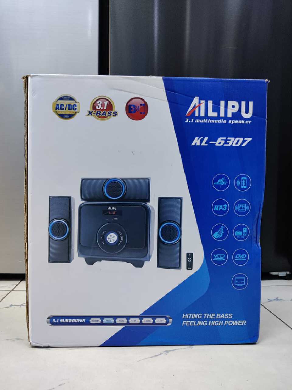 AILIPU KL-6307AD 3.1CH Subwoofer Bluetooth Home Theatre System | Multimedia Woofer | USB, SD, AUX, FM Radio | AC/DC | Hi-Fi Speaker System