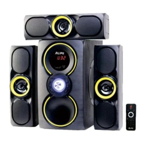 AILIPU KL-6310 3.1CH Multimedia Subwoofer | 6.5" Woofer | 45W+15W×3 Output | Bluetooth, USB, SD, FM, AUX | LED Display | Remote Control