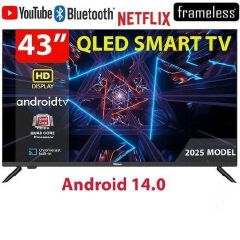 GLD 43" Smart Android TV | Full HD 1080p Frameless LED | WiFi & Bluetooth | Netflix & YouTube | Built-in DVB-T2 Decoder | HDMI & USB | Smart TV Kenya